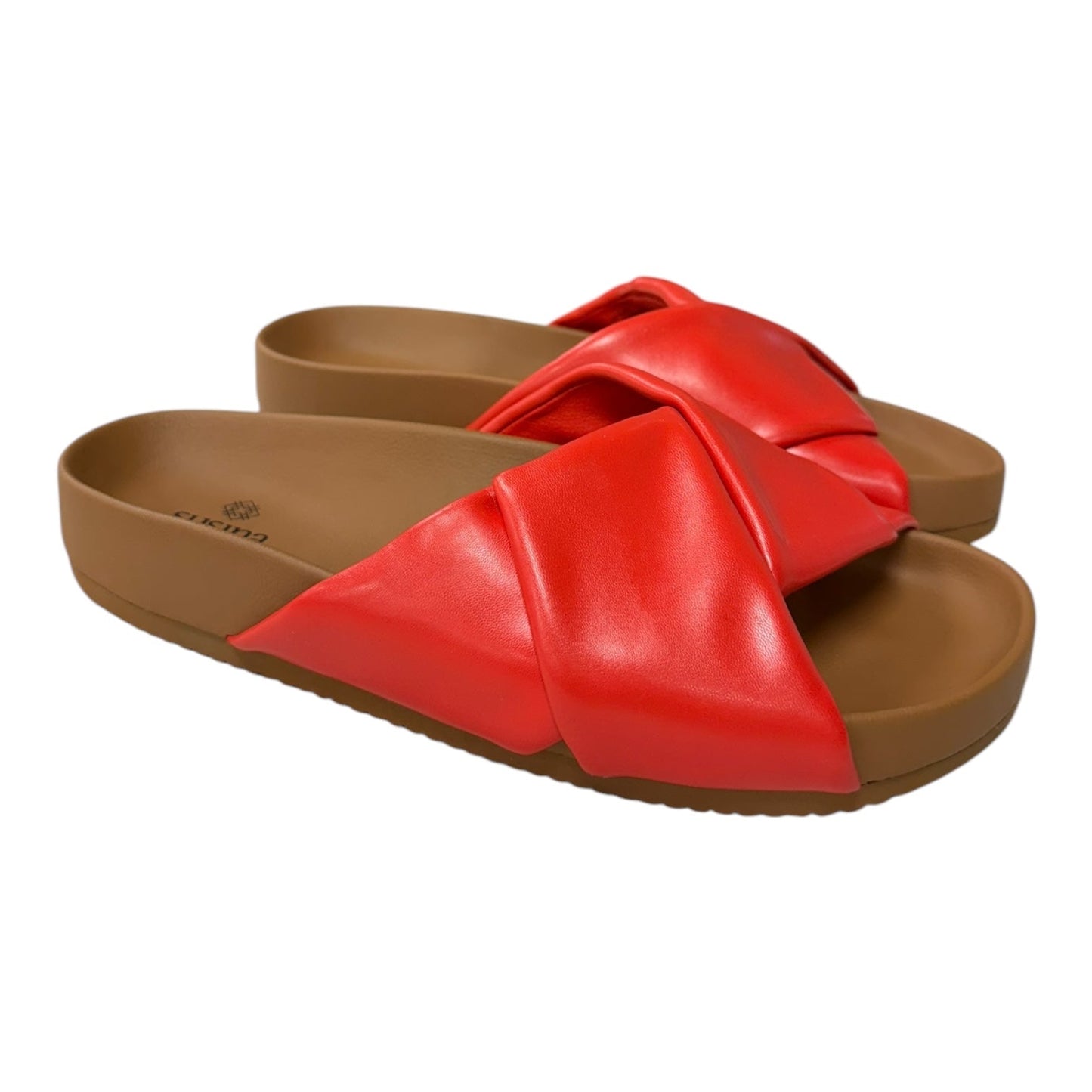 Sandals Flip Flops By Susina In Orange, Size:7