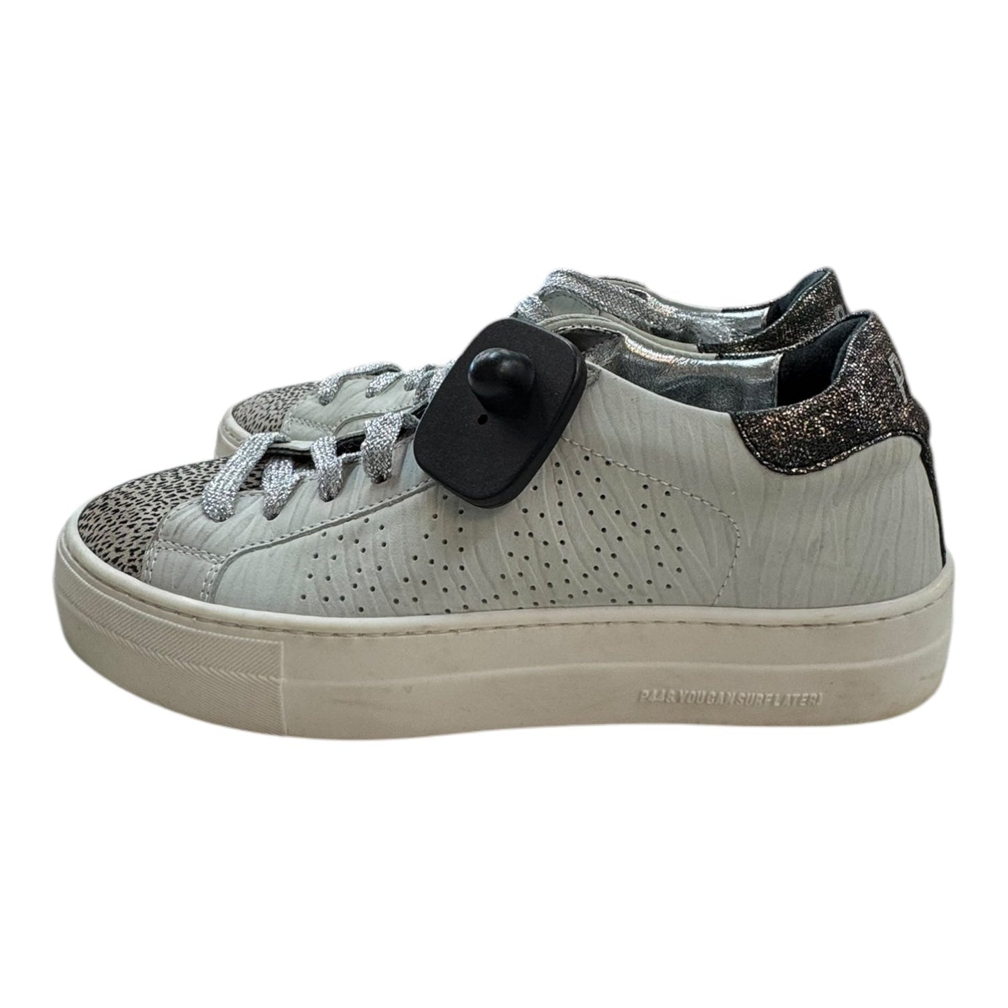 Shoes Designer By P448 In Grey & White, Size:7.5