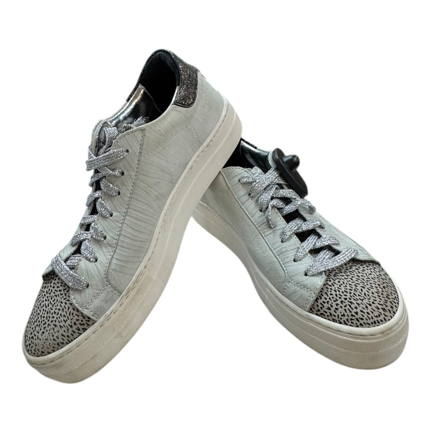 Shoes Designer By P448 In Grey & White, Size:7.5