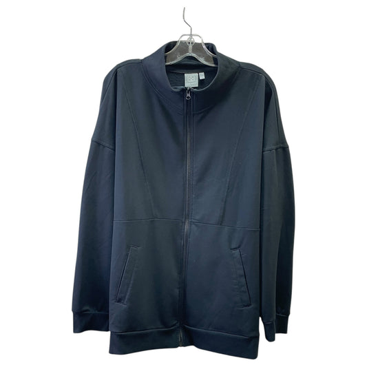 Athletic Jacket By Daisy Fuentes In Black, Size:3X