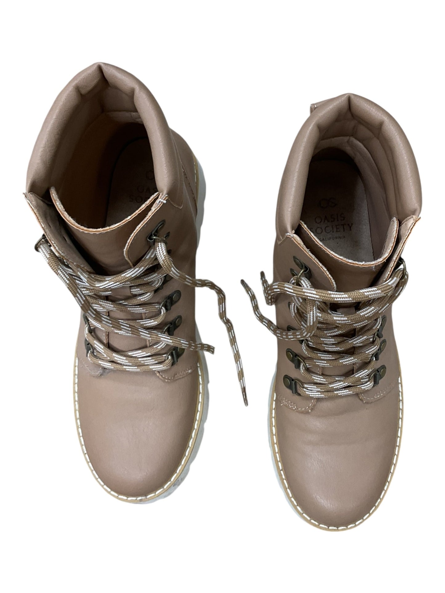 Boots Hiking By Oasis Society In Tan, Size:7