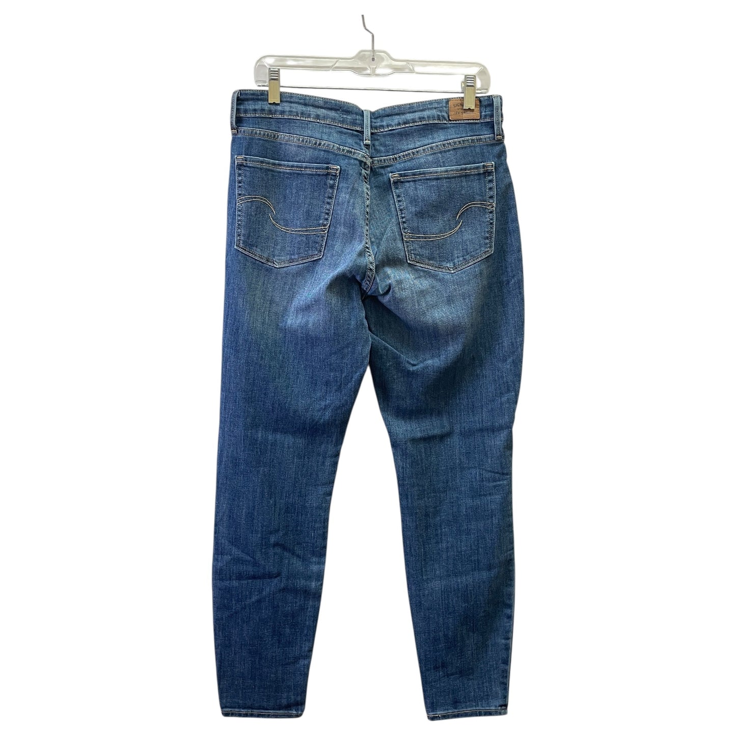 Jeans Straight By Levis Signature In Blue, Size:8
