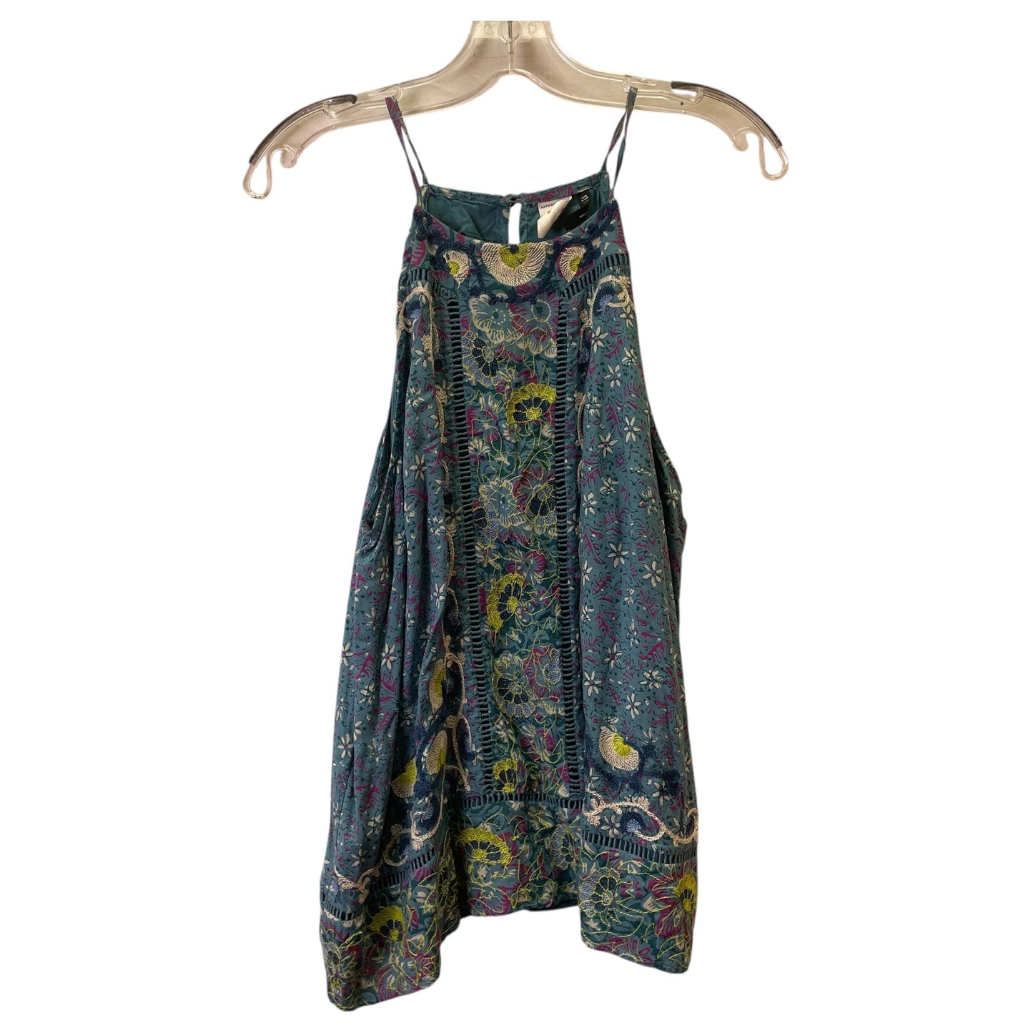 Top Sleeveless By Anthropologie In Blue, Size:L