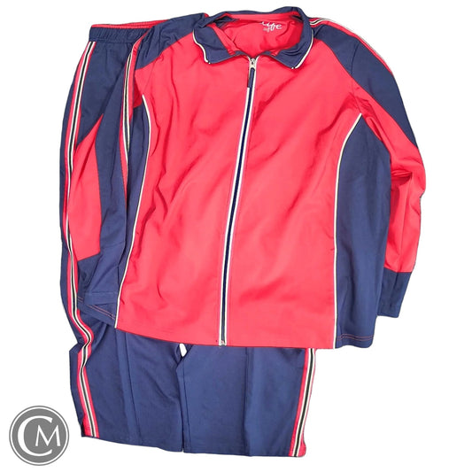 Athletic Pants 2pc By Made For Life In Blue & Pink, Size: 3x