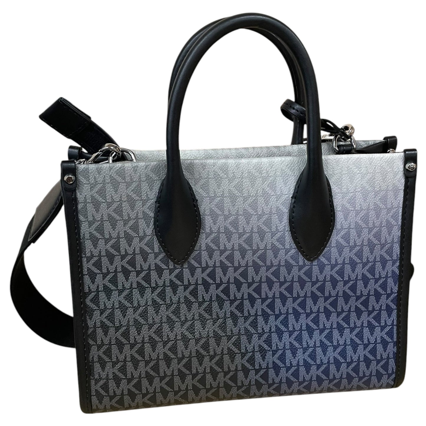 Crossbody By Michael Kors In Black & Blue, Size:Small