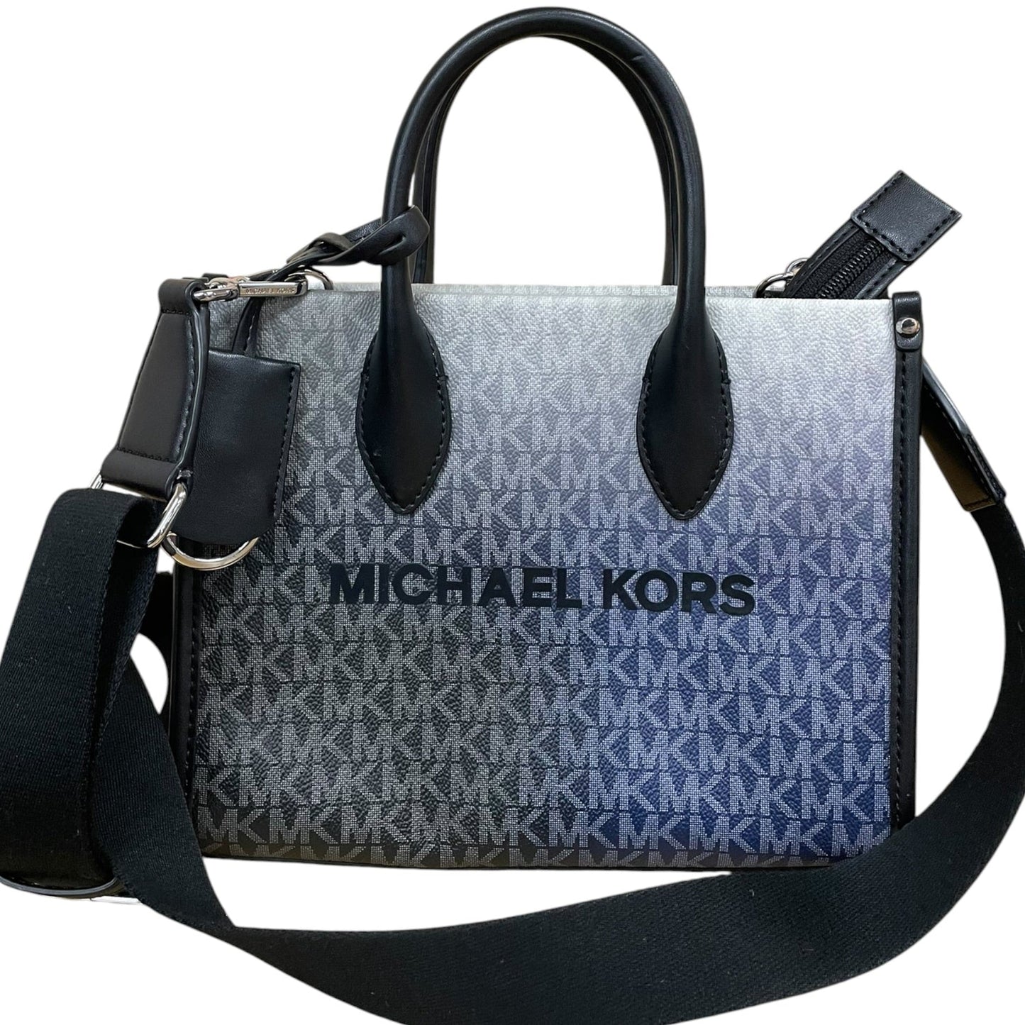 Crossbody By Michael Kors In Black & Blue, Size:Small