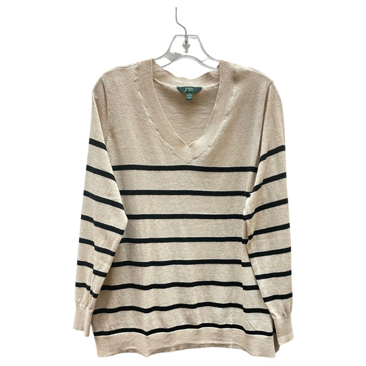 Sweater By Terra & Sky In Beige, Size:1X