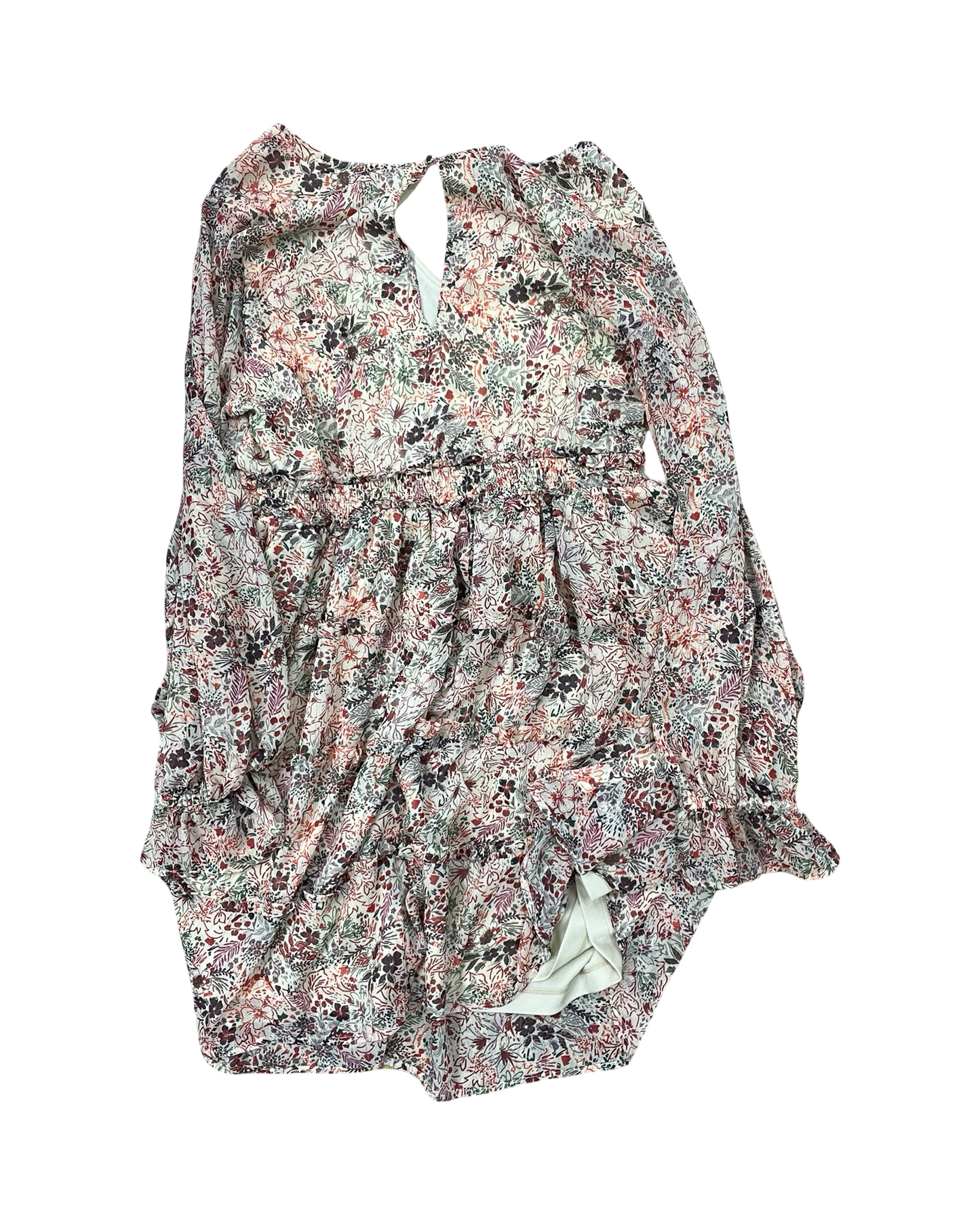 Dress Party Short By Torrid In Cream & Orange, Size:1X