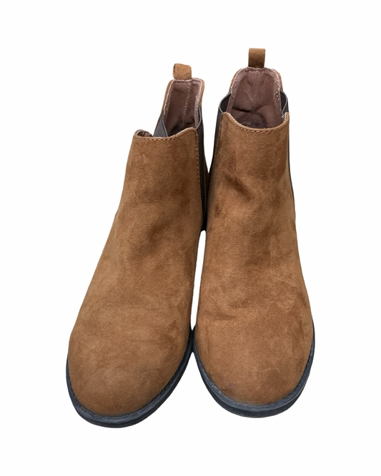 Boots Ankle Flats By City Streets In Brown, Size:8