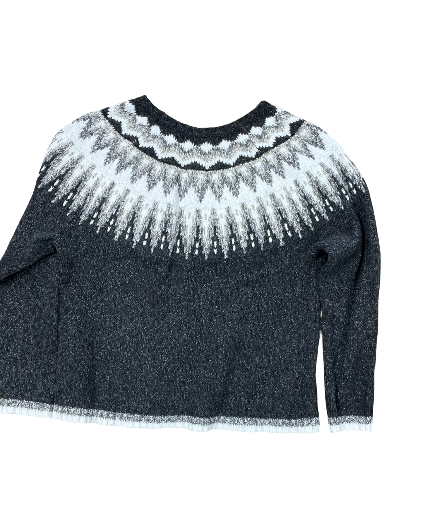 Sweater By Tribal In Grey & White, Size:L