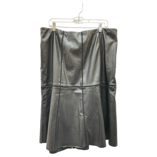 Skirt Midi By Chicos In Black, Size:18