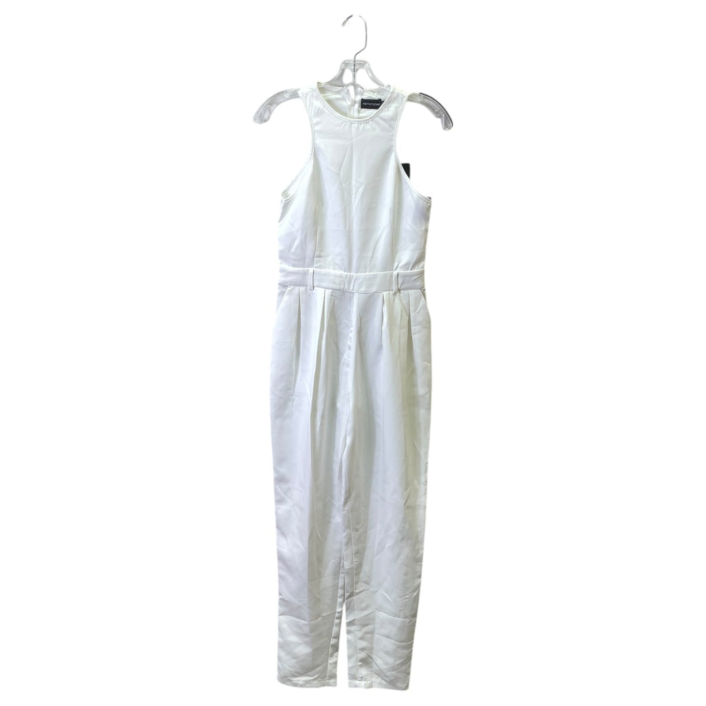 Jumpsuit By Pretty Little Thing In White, Size:4