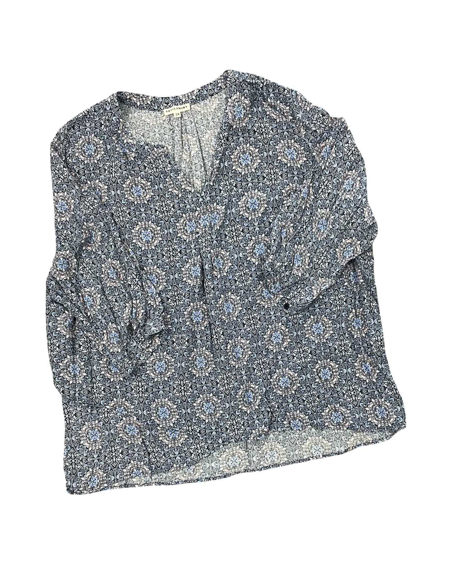 Top Ls By Artisan Ny In Blue, Size:3X