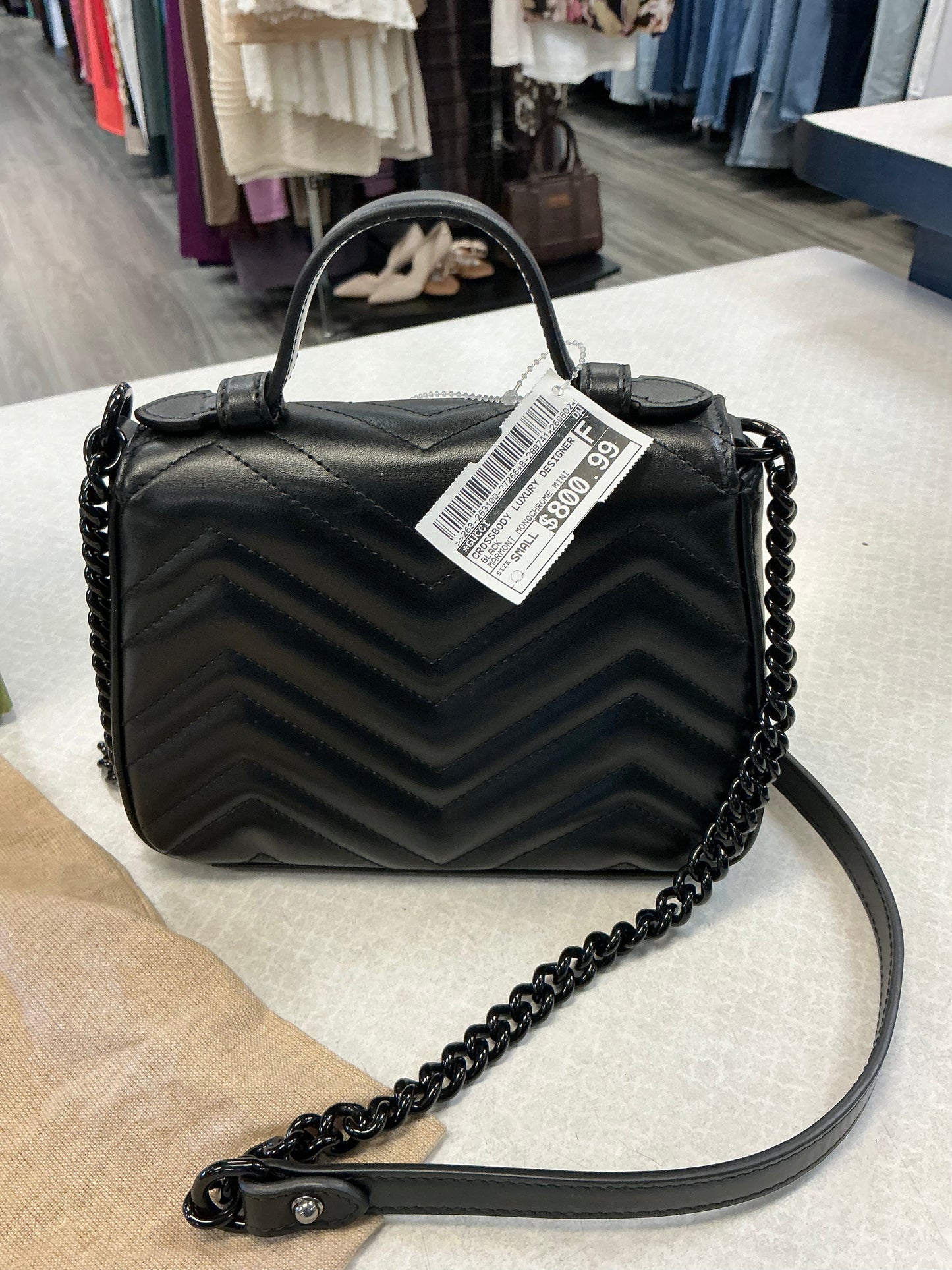 Crossbody Luxury Designer By Gucci In Black, Size:Small