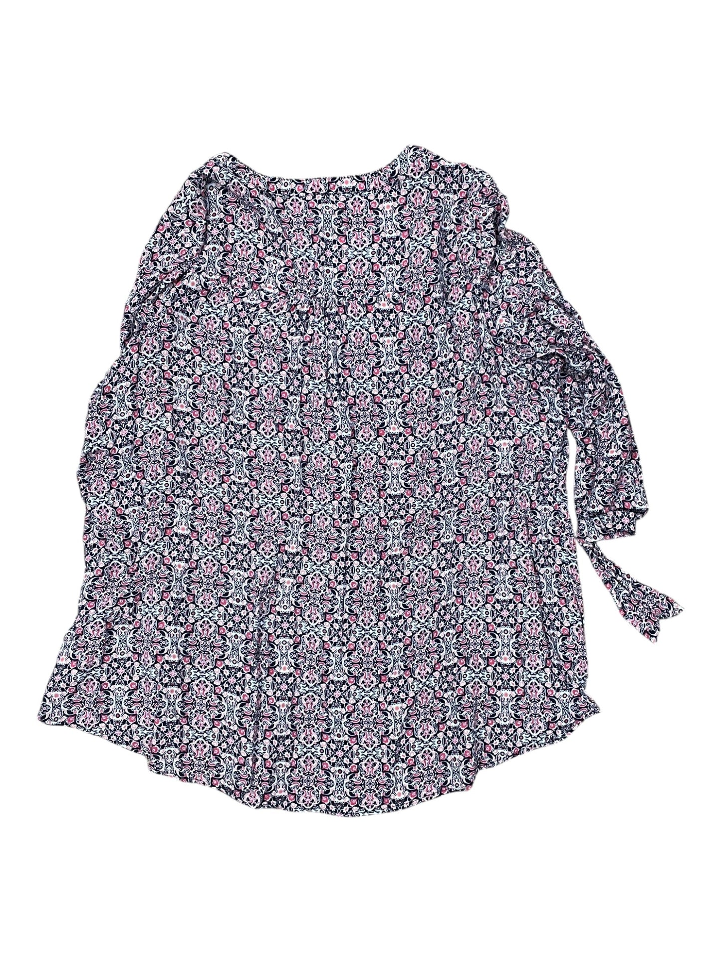 Top 3/4 Sleeve By Westport In Multi, Size:2X