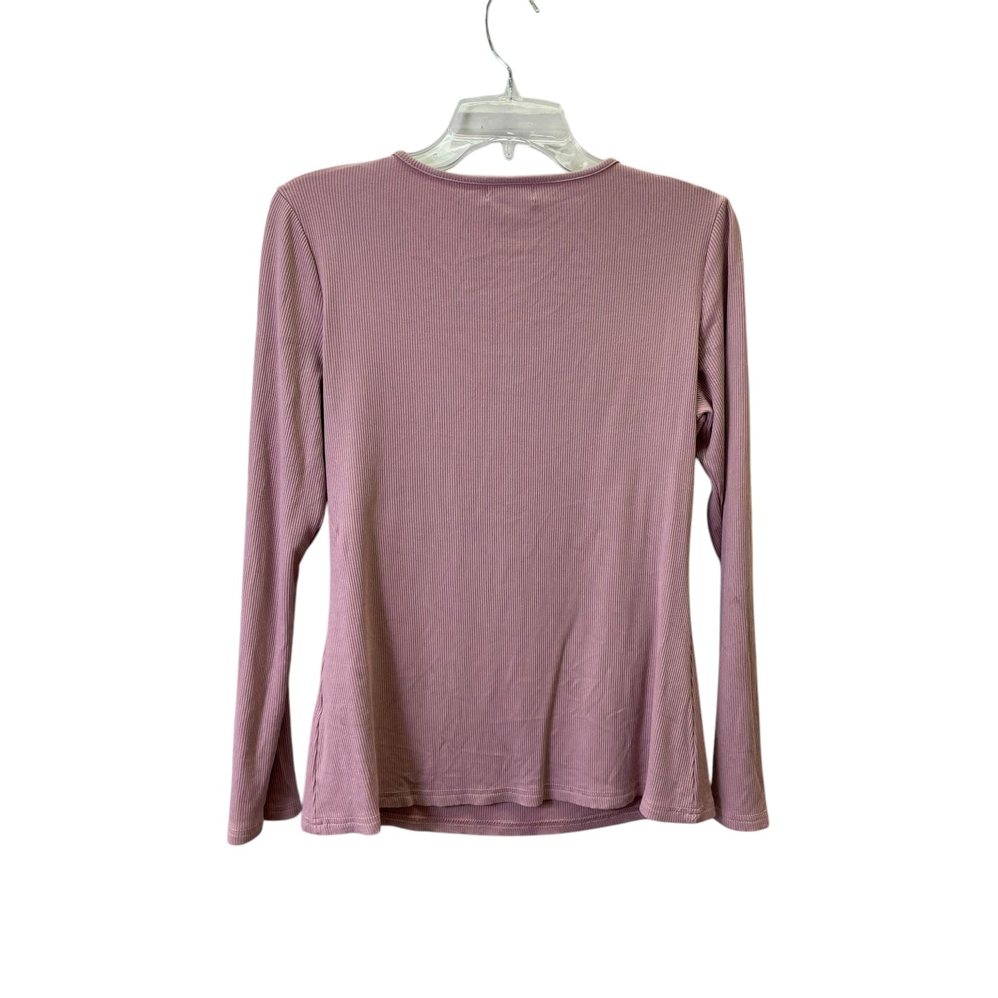 Top Ls Basic By Oufeiya In Pink, Size:M