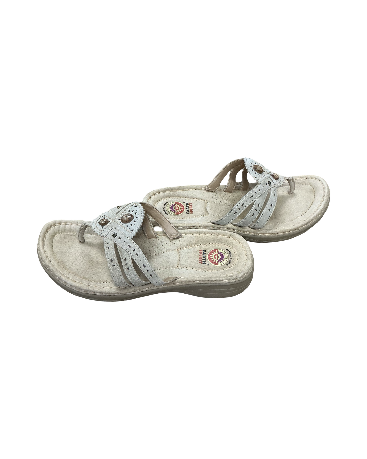 Sandals Flats By Earth In Tan, Size:10