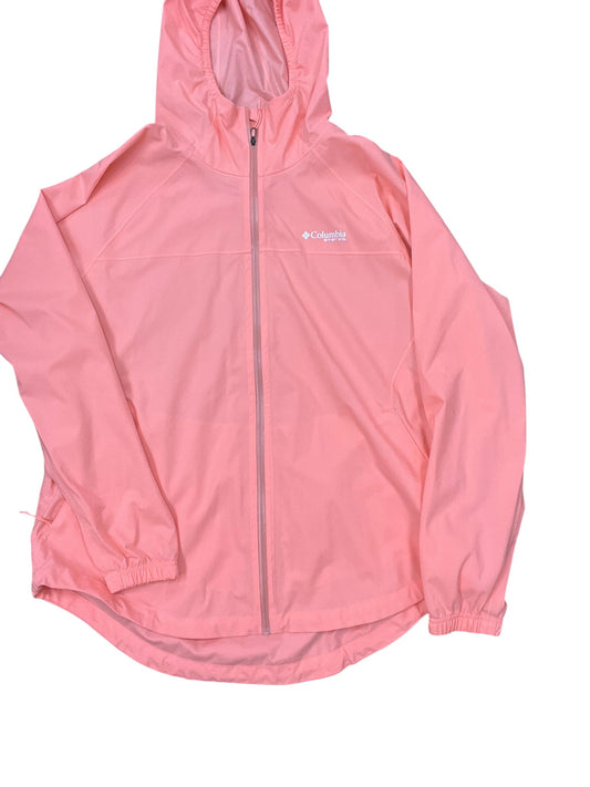 Jacket Windbreaker By Columbia In Peach, Size:Xl