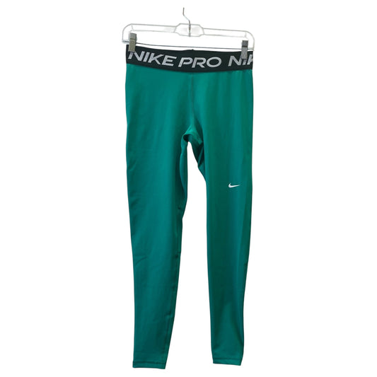 Athletic Leggings By Nike In Green, Size:M