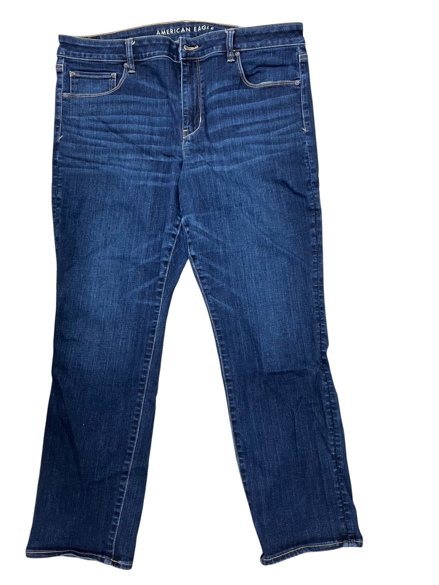Jeans Boyfriend By American Eagle In Blue Denim, Size:18