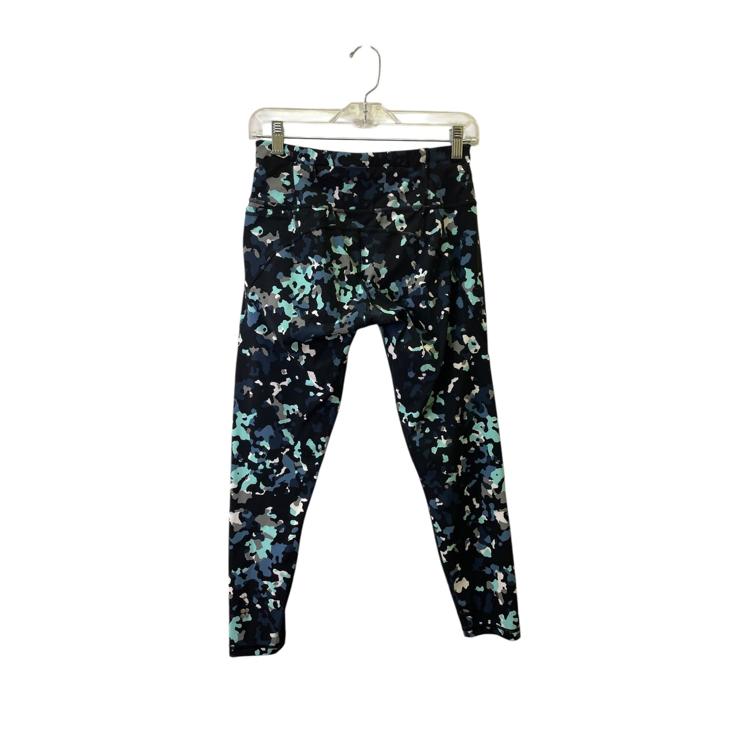 Athletic Capris By Sweaty Betty In Black & Blue, Size:S