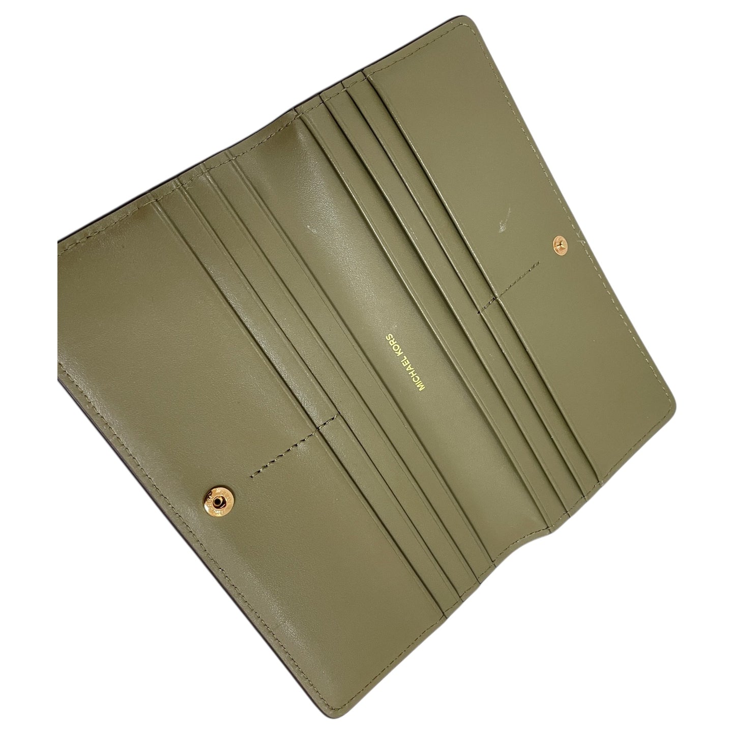 Wallet Designer By Michael Kors In Green, Size:Medium