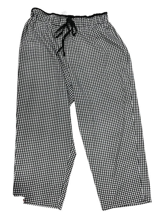 Pants Wide Leg By Shein In Black & White, Size:2X