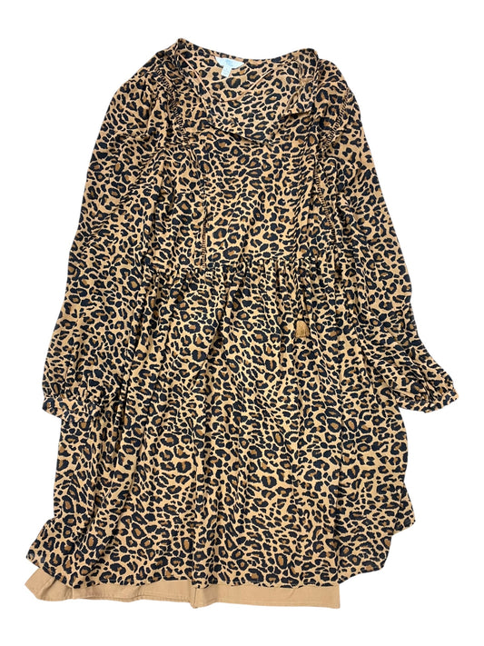 Dress Work By Time And Tru In Animal Print, Size:L