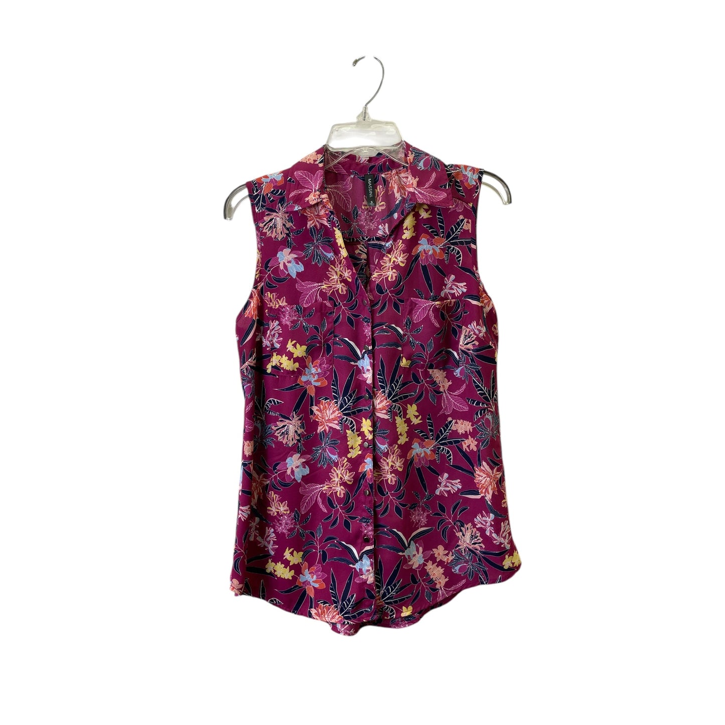 Top Sleeveless By Massini In Mauve, Size:S