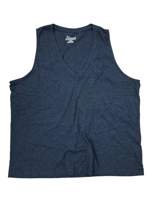 Tank Top By Natural Reflections In Grey, Size:1X