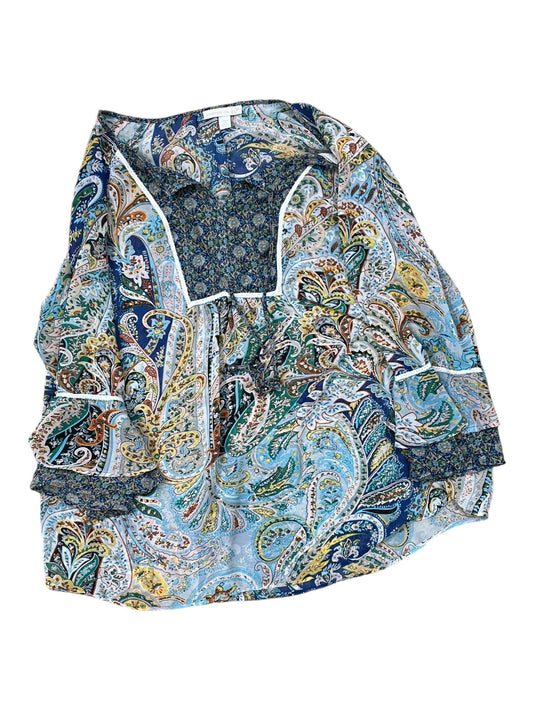 Top Ls By Westport In Blue & Green, Size:2X