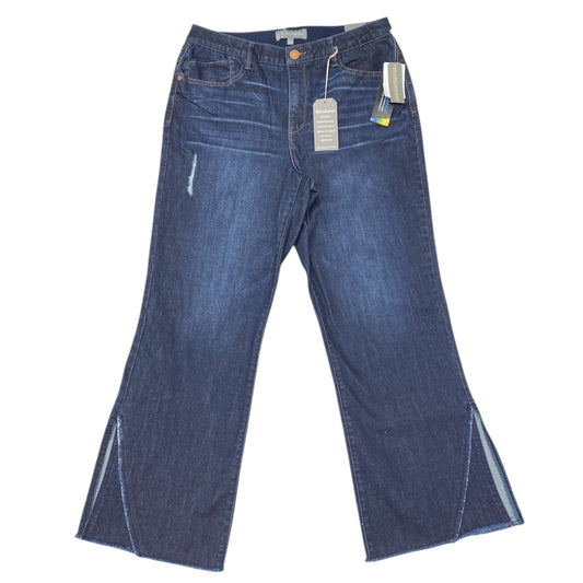 Jeans Straight By Wit & Wisdom In Blue Denim, Size:14