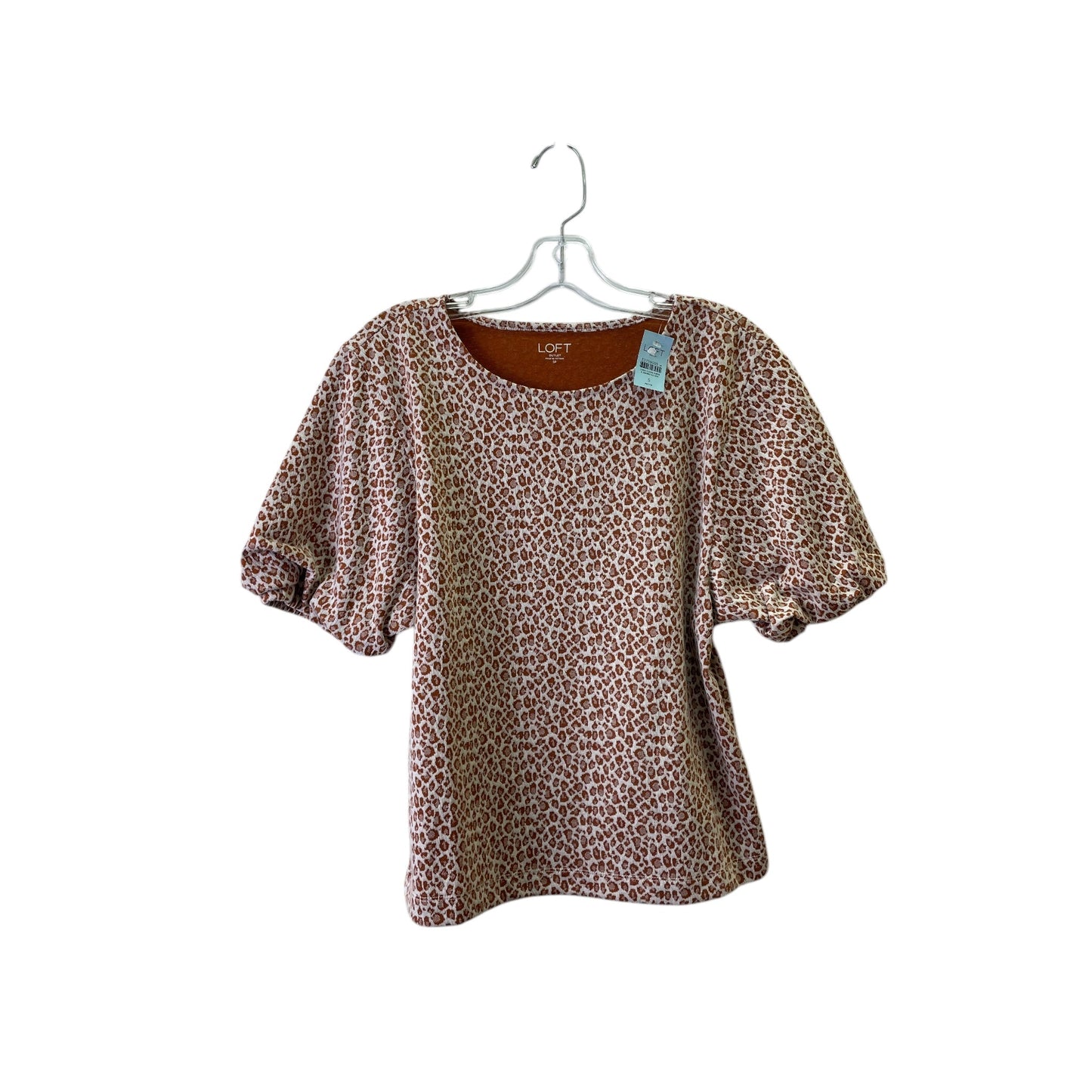 Top Ss Basic By Loft In Brown, Size:Sp