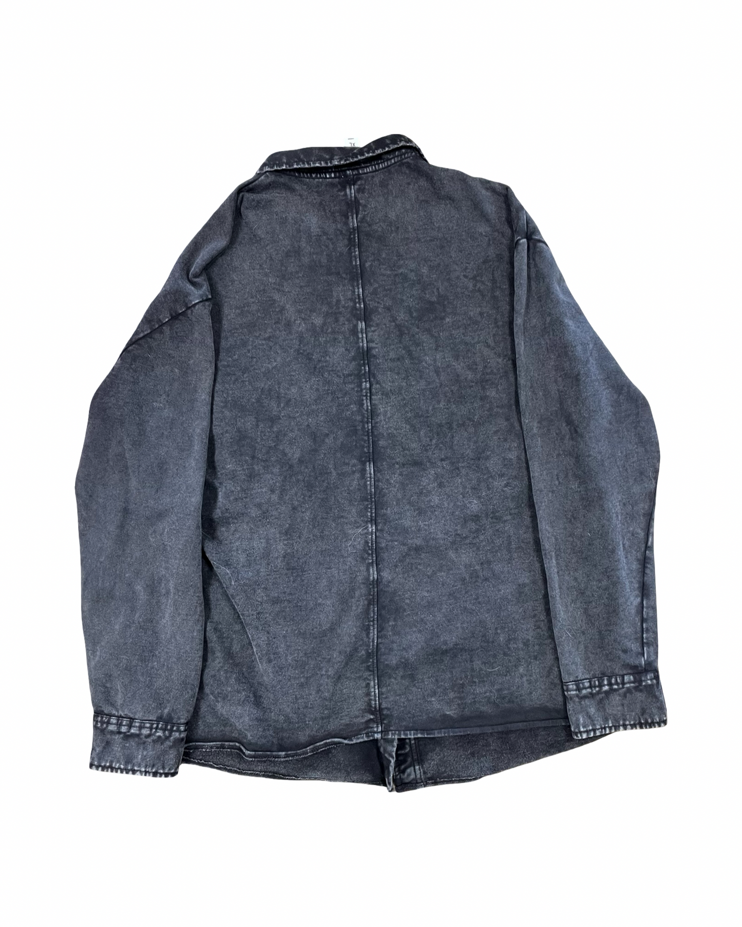 Jacket Shirt By Clothes Mentor In Black, Size:Xl