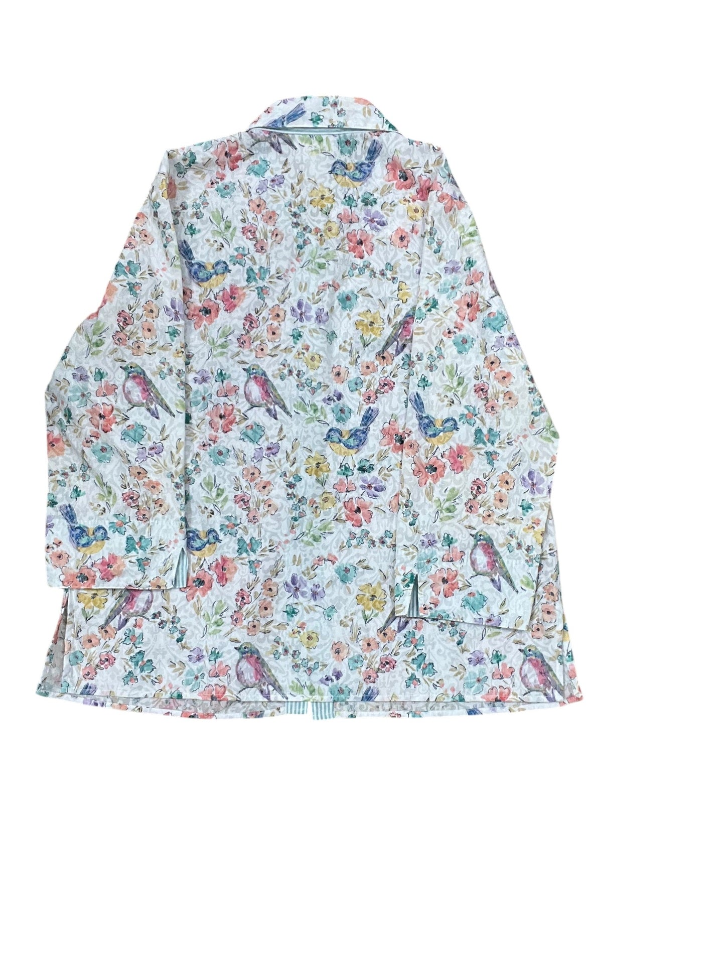 Blouse 3/4 Sleeve By Alfred Dunner In Floral Print, Size:S