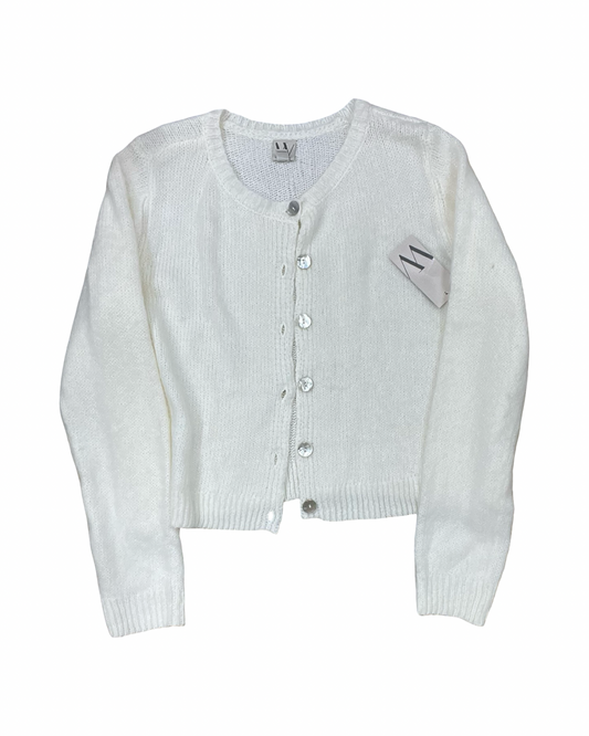 Sweater Cardigan By Worthington In Cream, Size:Xl