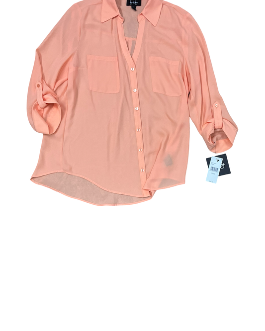 Blouse Ls By By & By In Orange, Size:L