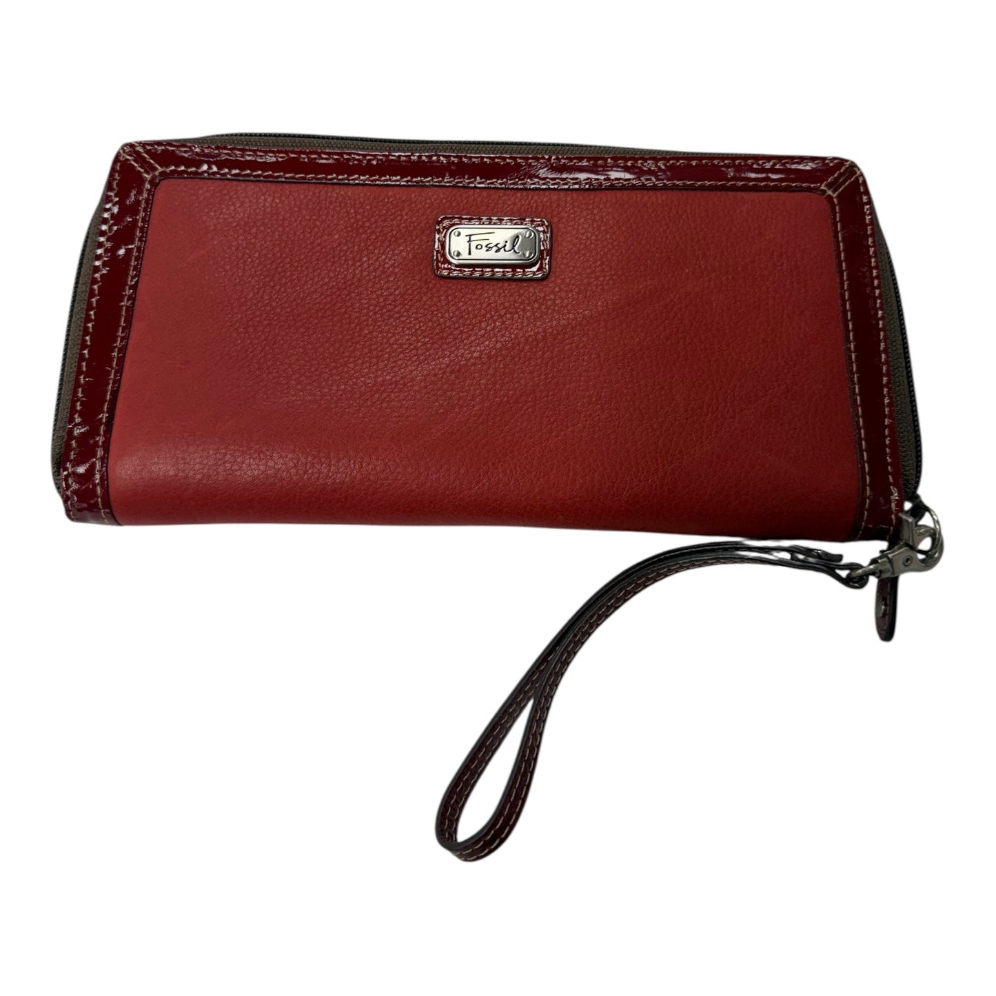 Wristlet By Fossil In Red, Size:Large