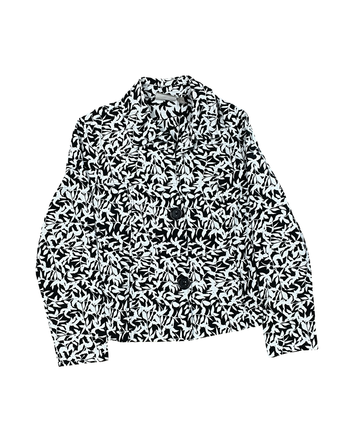 Blazer By Croft And Barrow In Black & White, Size:L