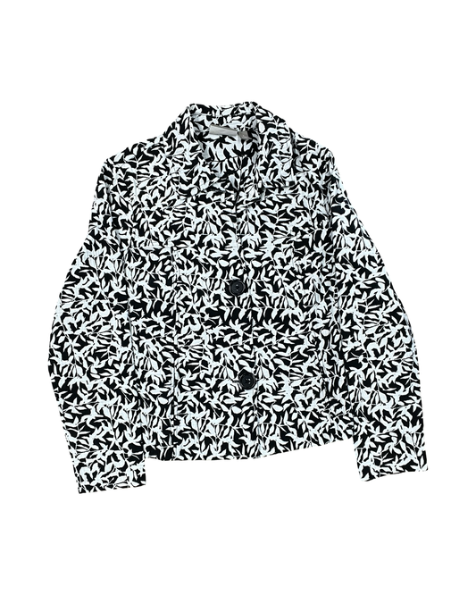 Blazer By Croft And Barrow In Black & White, Size:L
