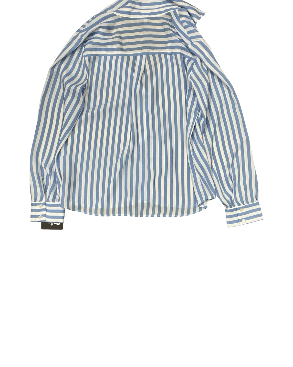 Blouse Ls By By & By In Blue & White, Size:L