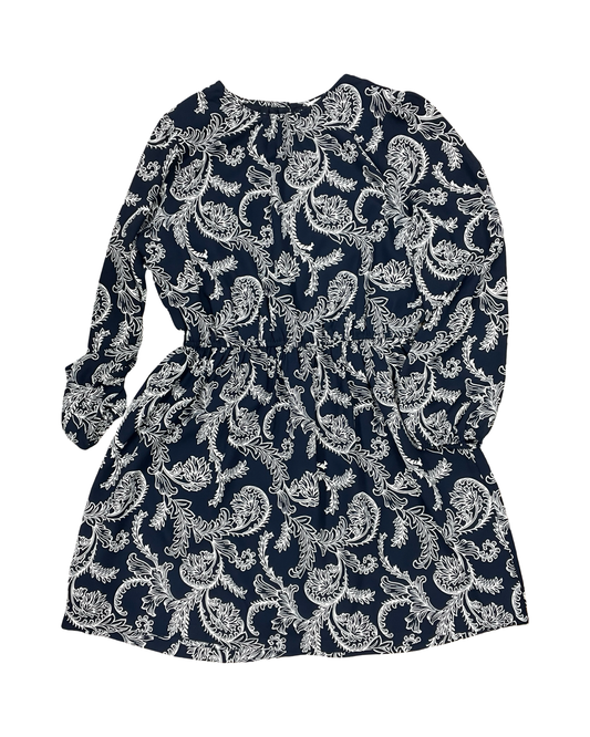 Dress Casual Midi By Loft In Navy, Size:L