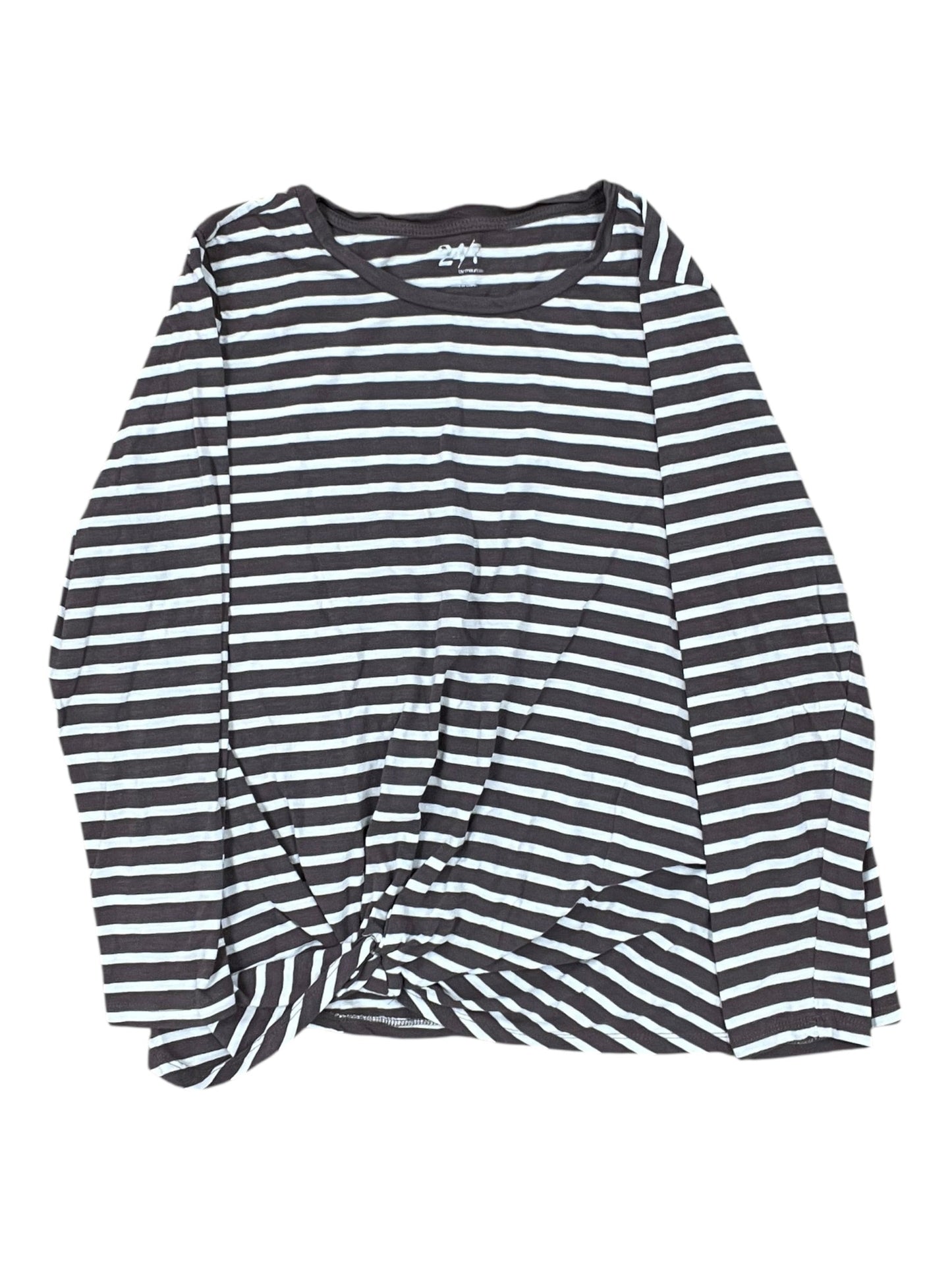 Top Ls By Maurices In Brown & Cream, Size:1X