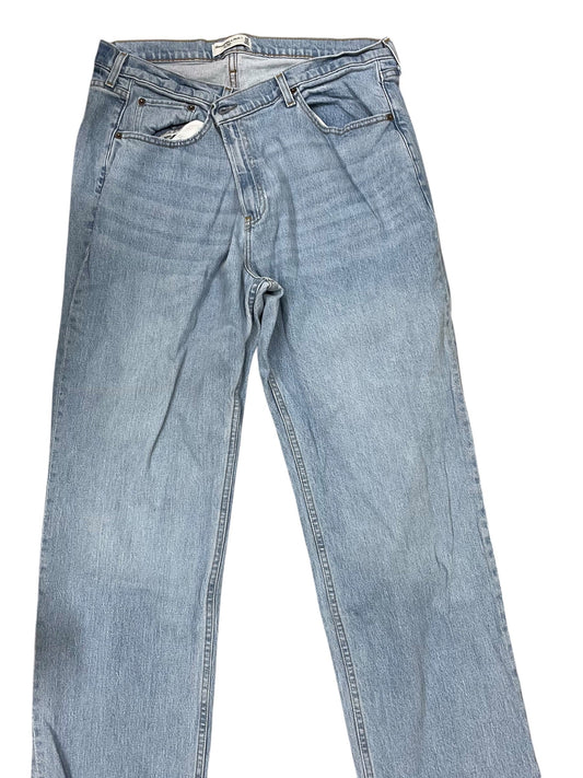 Jeans Wide Leg By Abercrombie And Fitch In Blue Denim, Size:18