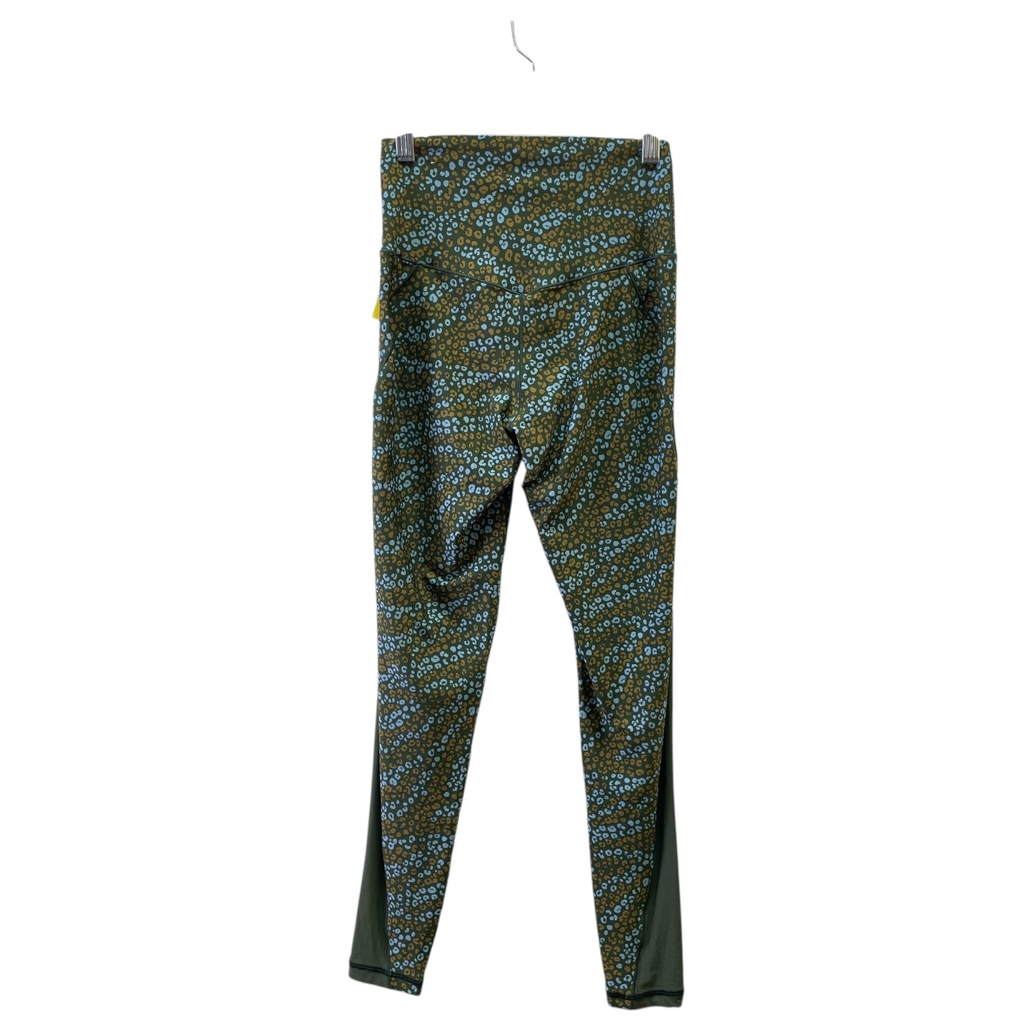 Athletic Leggings By Offline In Green & Tan, Size:M