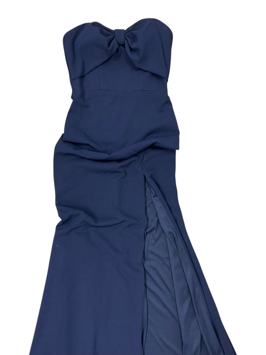 Dress Party Long By Aqua In Navy, Size:0