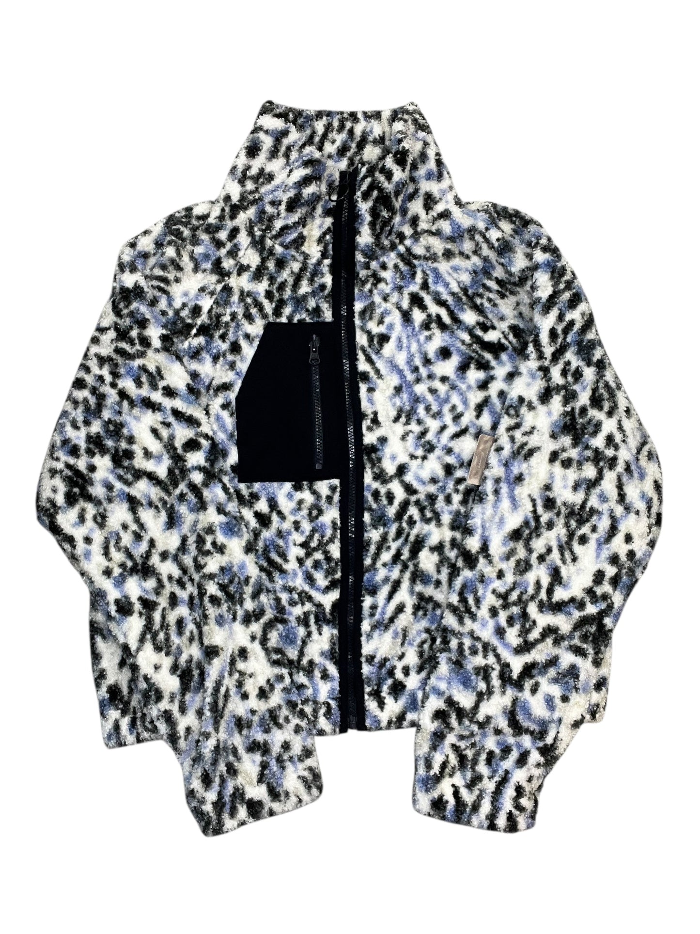 Sweatshirt Collar By Sage In Blue & White, Size:S