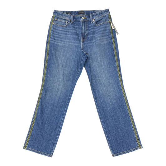Jeans Straight By Talbots In Blue Denim, Size:10