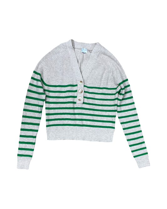 Sweater Cardigan By Blue Rain In Tan, Size:S
