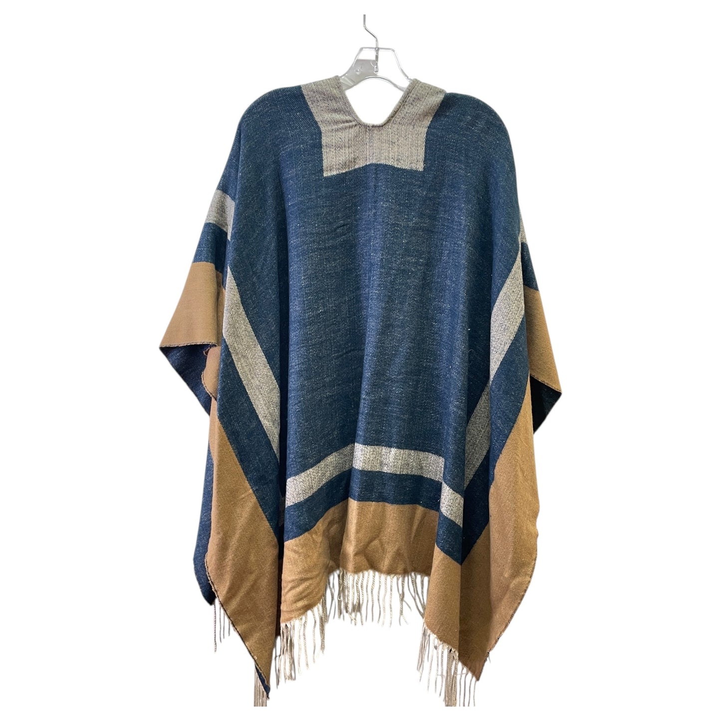 Poncho By Echo In Blue & Brown, Size:Osfm